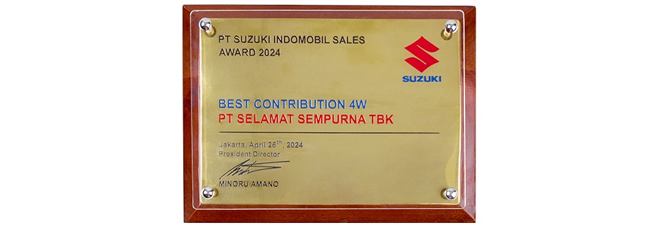 The Best Contribution 4W from PT Suzuki Indomobil Sales