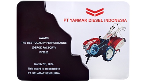 The Best Quality Performance FY 2023 from PT Yanmar Diesel Indonesia